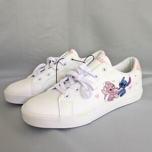 Disney Stitch & Angel Women's Sneakers Low Top Lace Up Shoes Size 11 NWT No Box